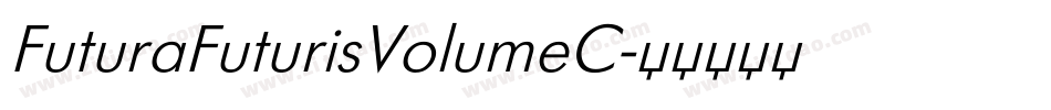 FuturaFuturisVolumeC字体转换