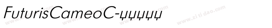 FuturisCameoC字体转换