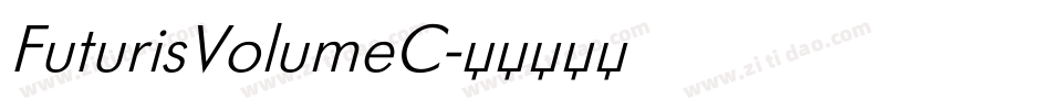 FuturisVolumeC字体转换