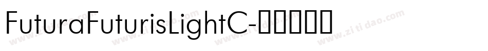 FuturaFuturisLightC字体转换