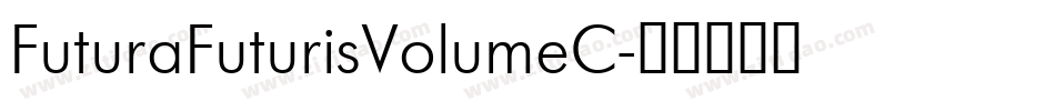 FuturaFuturisVolumeC字体转换