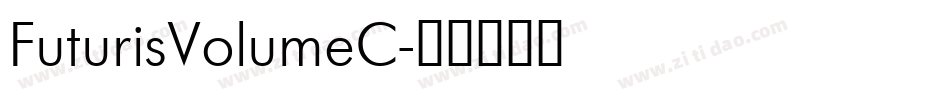 FuturisVolumeC字体转换