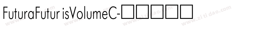 FuturaFuturisVolumeC字体转换