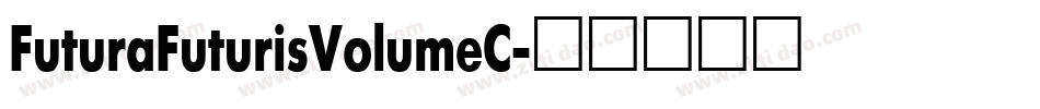 FuturaFuturisVolumeC字体转换