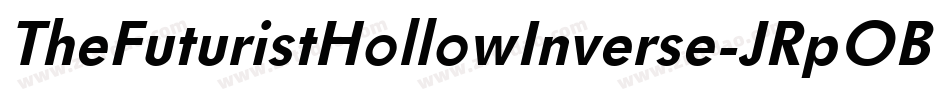 TheFuturistHollowInverse-JRpOB字体转换