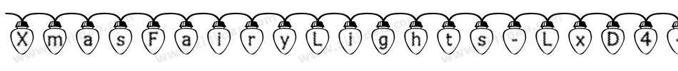 XmasFairyLights-LxD4字体转换