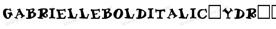 GabrielleBoldItalic-YdR8字体转换
