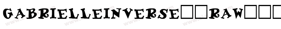 GabrielleInverse-2RAw字体转换