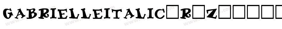 GabrielleItalic-r9Z9字体转换