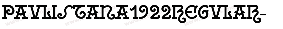 Paulistana1922Regular-5RJV字体转换