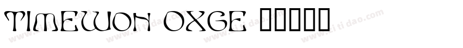 TimeWon-OxGe字体转换