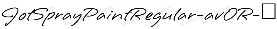 JotSprayPaintRegular-avOR字体转换