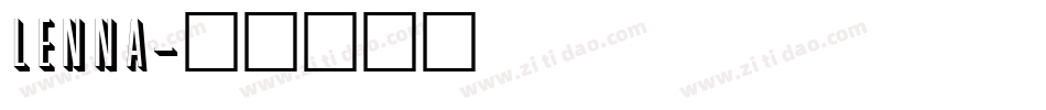 LENNA字体转换