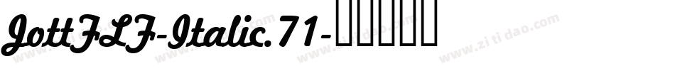 JottFLF-Italic.71字体转换