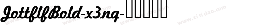 JottflfBold-x3nq字体转换