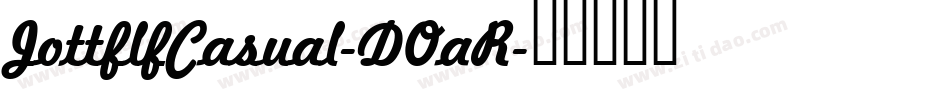 JottflfCasual-DOaR字体转换