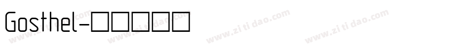 Gosthel字体转换