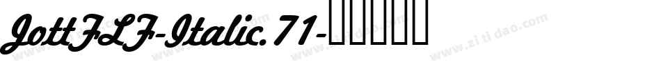 JottFLF-Italic.71字体转换