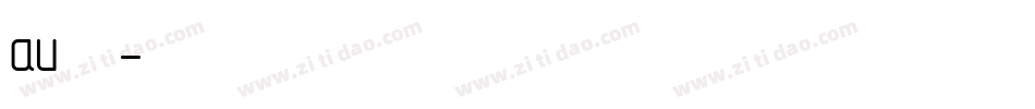 au卡字库字体转换