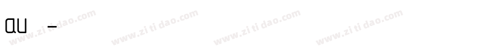 au字库字体转换