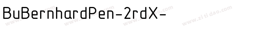 BuBernhardPen-2rdX字体转换