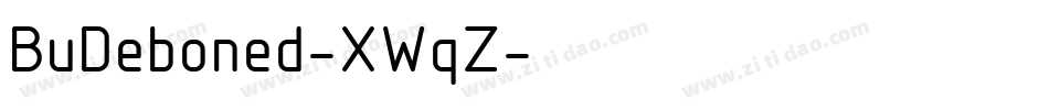 BuDeboned-XWqZ字体转换