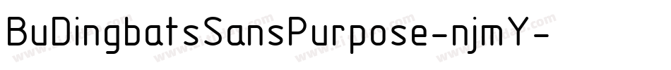 BuDingbatsSansPurpose-njmY字体转换
