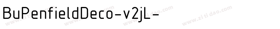 BuPenfieldDeco-v2jL字体转换