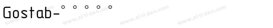 Gostab字体转换