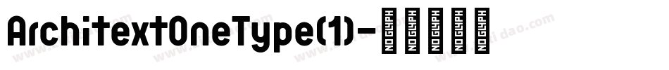 ArchitextOneType(1)字体转换