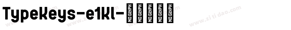 TypeKeys-e1Kl字体转换