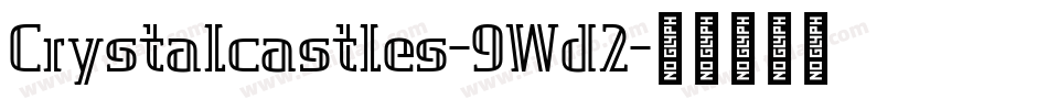 Crystalcastles-9Wd2字体转换