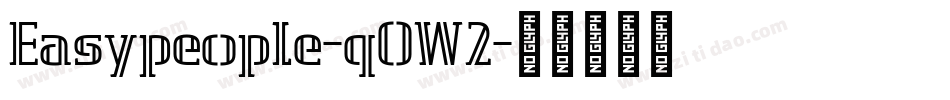 Easypeople-qOW2字体转换