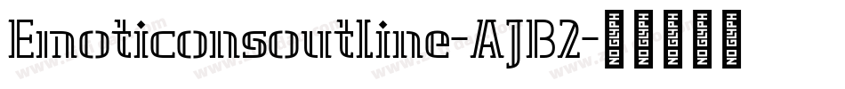 Emoticonsoutline-AJB2字体转换