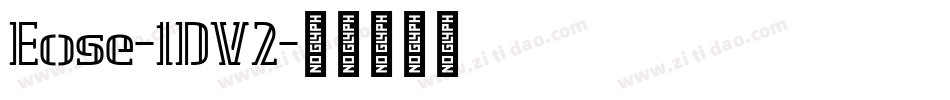 Eose-1DV2字体转换