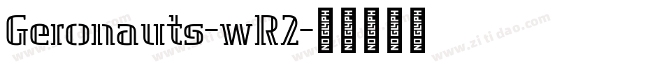 Geronauts-wR2字体转换