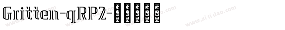 Gritten-qRP2字体转换