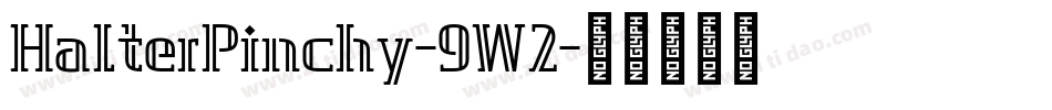 HalterPinchy-9W2字体转换