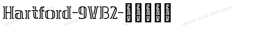 Hartford-9VB2字体转换