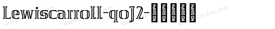 Lewiscarroll-qoJ2字体转换
