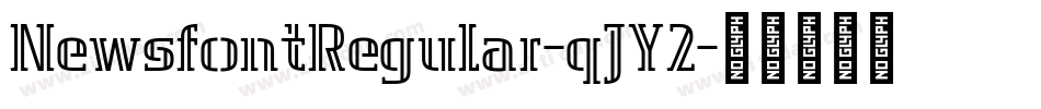 NewsfontRegular-qJY2字体转换