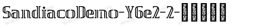 SandiacoDemo-Y6e2-2字体转换
