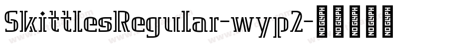 SkittlesRegular-wyp2字体转换