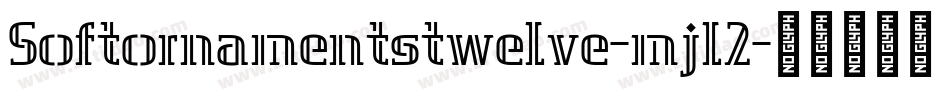 Softornamentstwelve-mjl2字体转换