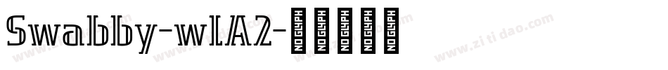 Swabby-wlA2字体转换