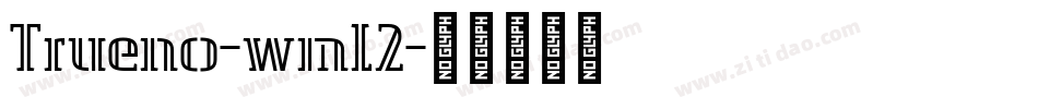 Trueno-wml2字体转换