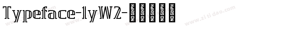 Typeface-1yW2字体转换
