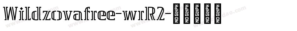 Wildzovafree-wrR2字体转换