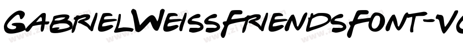 GabrielWeissFriendsFont-VGq7B字体转换