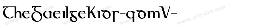 TheGaeilgeKids-qdmV字体转换 TheGaeilgeKids-qdmV字体转换